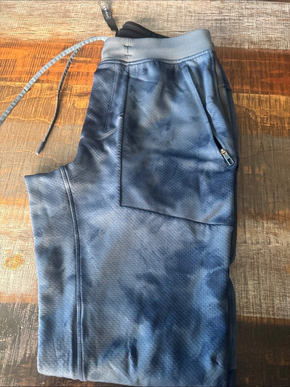 lululemon athletica Navy Blue Textured Joggers